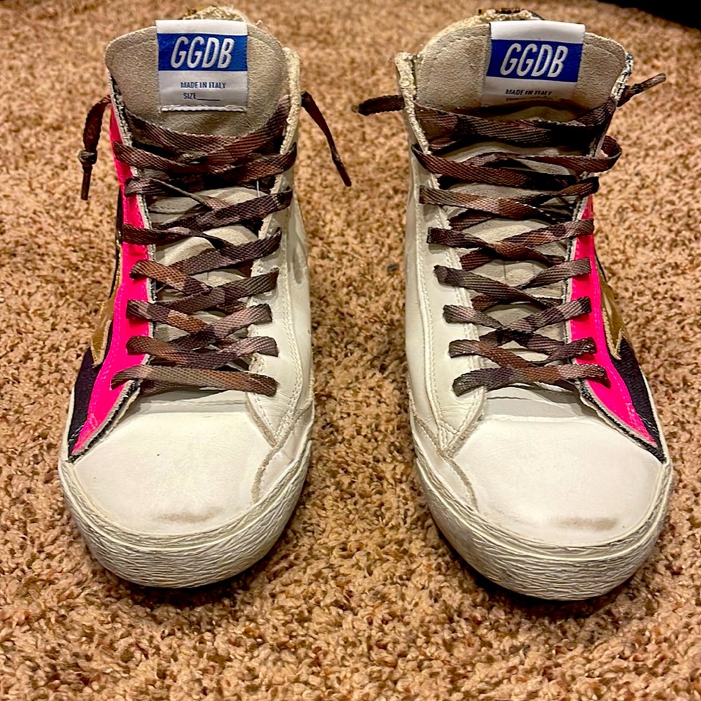 GOLDEN GOOSE limited edition “FRANCY” Hi Tops size 39 with box.
